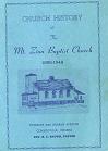 Church History of the Mt. Zion Baptist Church, 1888-1948